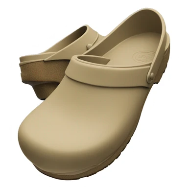 Broken stock Boston clog khaki beige color sticker