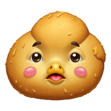 Crying chicken nuggets  sticker