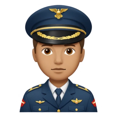 A technician in military uniform sticker
