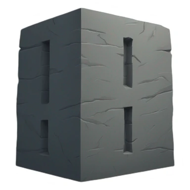 black stone tower inscription sticker