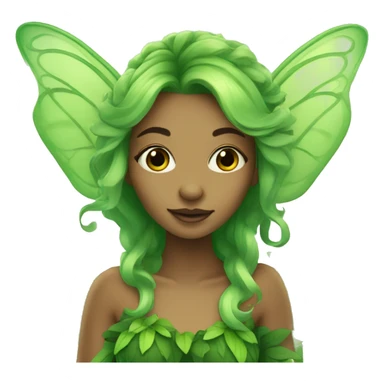 green forest fairy sticker