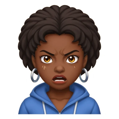 tsion angry black girl ragebait sticker
