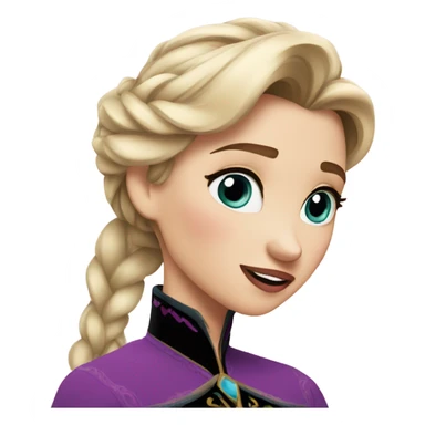 anna frozen kiss sticker