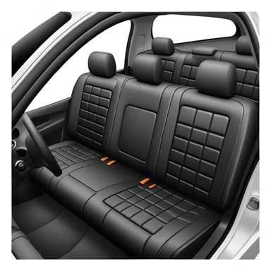 car interior with sound deadening material being installed, soundproofing a vehicle sticker