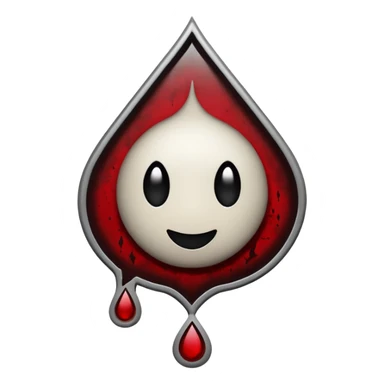 Minimalist emoji-style sticker of a gothic paper with “your soul” in blackletter, desaturated blood drop as signature, grayscale ink and parchment texture



 sticker