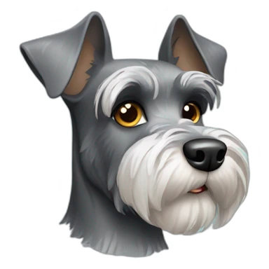 Schnauzer dog sticker
