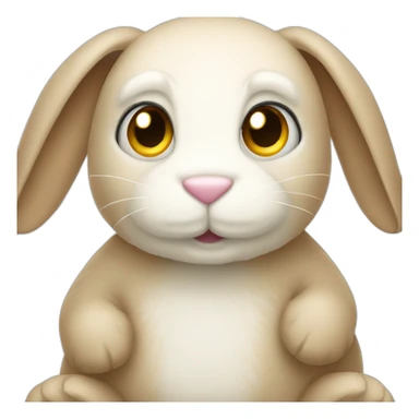 Peluche lapin sticker