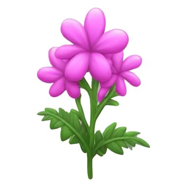 pink weed plant sticker