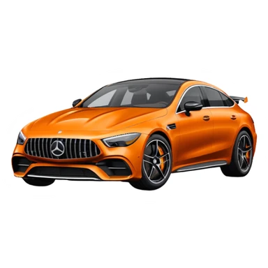 Mercedes amg gt 63 orange colour sticker