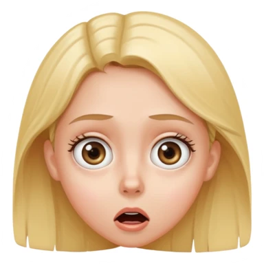 shocked clean girl sticker