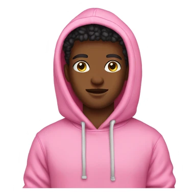 Pink palm puff hoodie  sticker