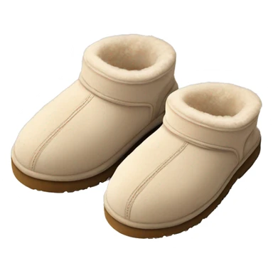light beige aesthetic ugg slippers sticker