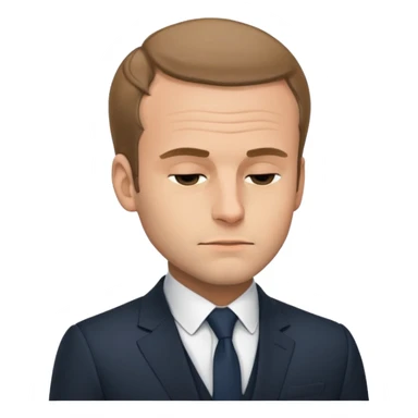 Macron entrain de dormir sticker