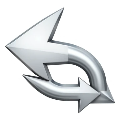 very simple white arrow pointing downwards, sticker