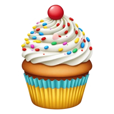cupcake with sprinkles sticker