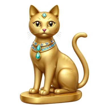 Egyptian Cats: Cat statue with gems









 sticker