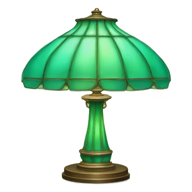 Green Tiffany lamp sticker