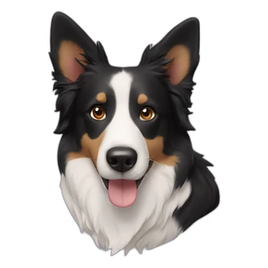border collie mixed with corgie sticker