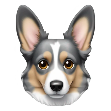 Blue Merle welsh corgi sticker