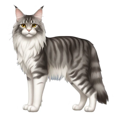 Maine Coon Cat Breed Full Body sticker