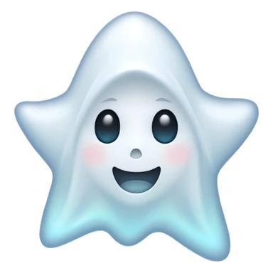 ghost star white sticker