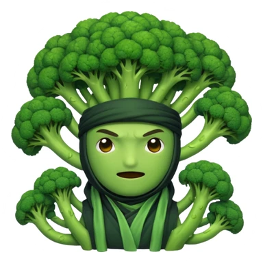 Spiritual ninja broccoli colony sticker