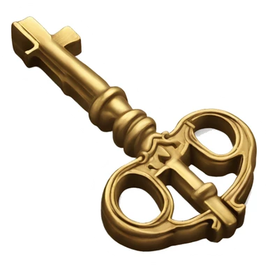 🗝️ Antique key but gold sticker