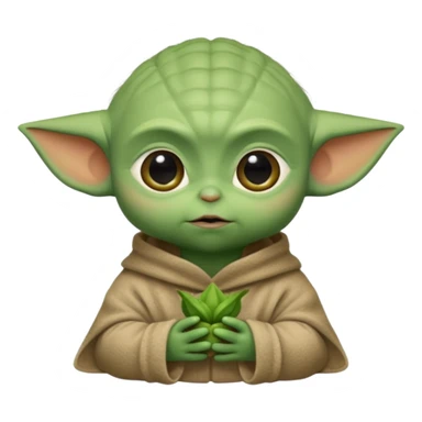 Baby Yoda shy  sticker
