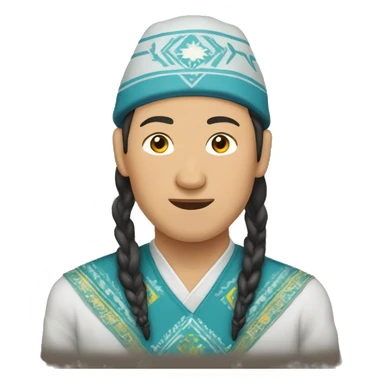 Kazakh people sticker