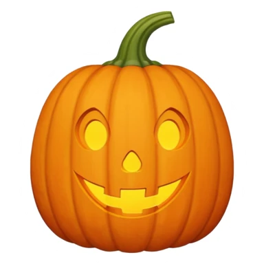 Cute Halloween pumpkin with a smile and 1930s style  sticker
