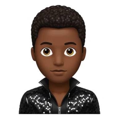 Joel JoJo Hailey from Jodeci/K-Ci & JoJo with dark brown, black sequin outfit sticker