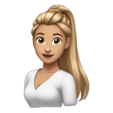 arianagrande-pony-tail sticker