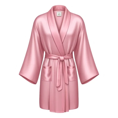 light pink silk robe sticker
