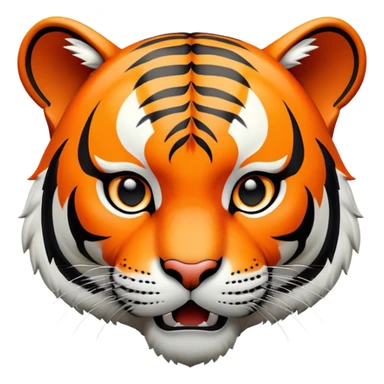 tiger face pointing finger forward for Twitch emote sticker