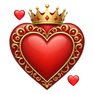 King of Hearts solitary  with out the card only the symbols sticker