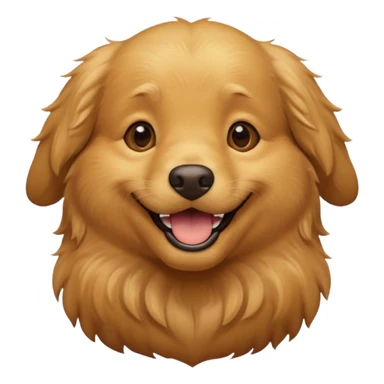 I want an emoji of a goldenretriever who is laughing sticker