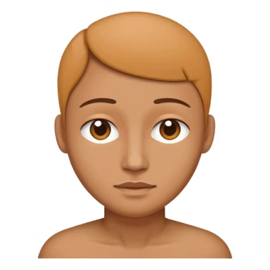 a person whose head and shoulders are sjown only...only round head with a inverted u tyoe body below it sticker