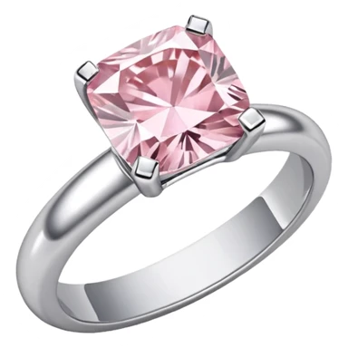 all white diamond ring, plain light pink box emoji  sticker
