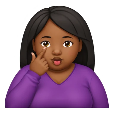 Fat black girl picking her nose can you have her finger in her nose sticker