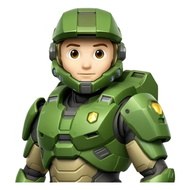 master chief halo infinite saying hello sticker