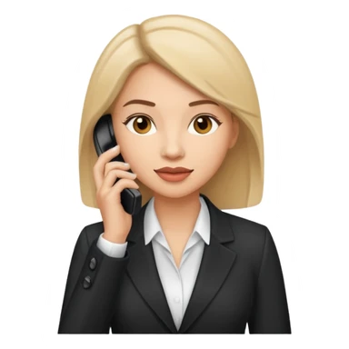 business woman talking on the mobile phone sticker