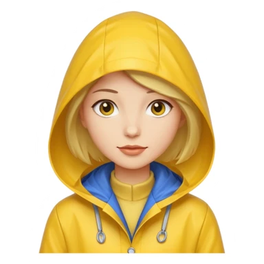 Raincoat Pedestrian woman sticker