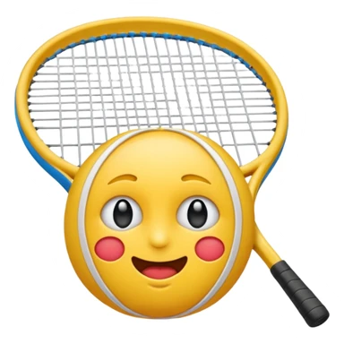 maak en emoji die moe is door het sporten het heeft een tennis band op zijn hoofd en hij is super moe die ook zweet druppels heeft  sticker
