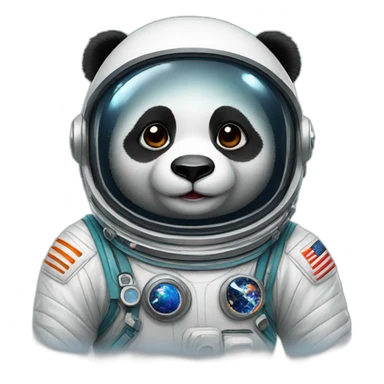 Panda astronaut sticker