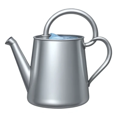 watering pot silver sticker