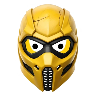 mortal kombat scorpion mask sticker