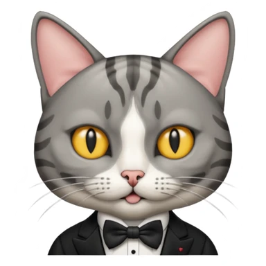 cat mafia corleone - moaning moan meow sticker