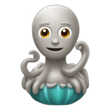 chat et poulpe sticker