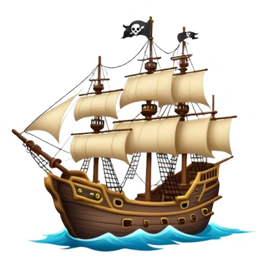 ship of pirates sticker