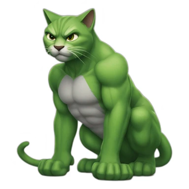 Cat hulk marvel avengers movie sticker